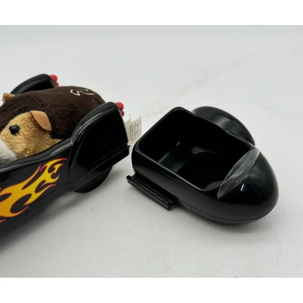 Zhu Zhu Pets Tex Hamster w/ Black Flames Hamcycle &‎ Sidecar Set Interactive Toy